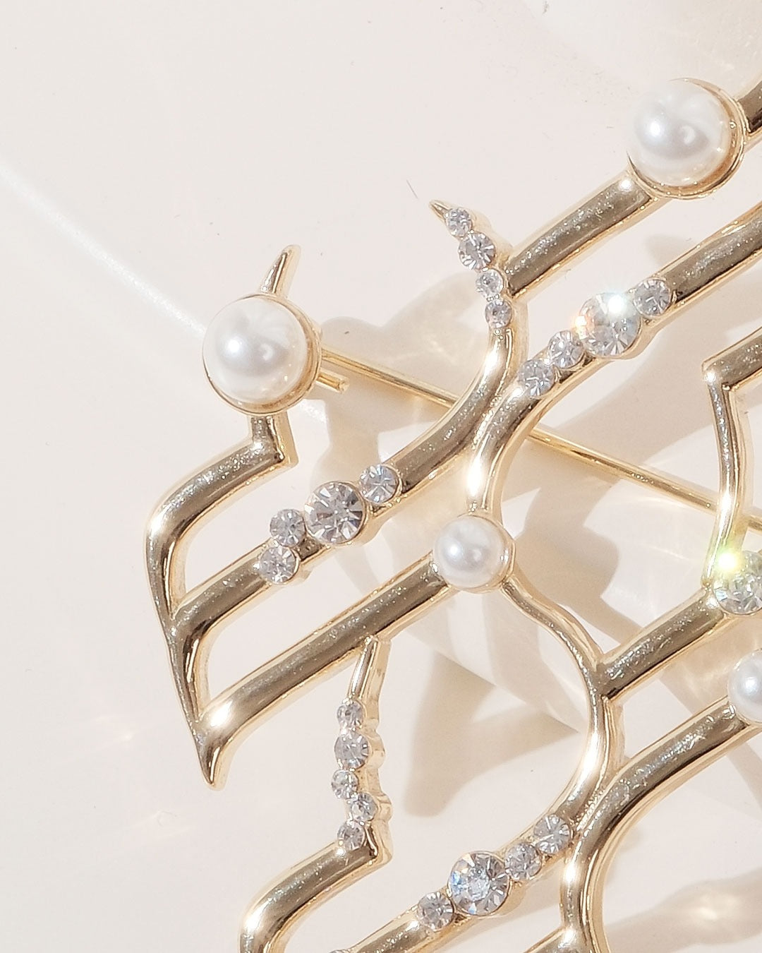 MONOGRAM BROOCH 1 - GOLD