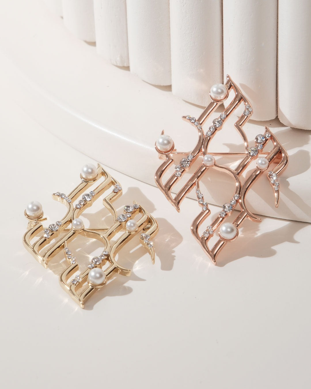 MONOGRAM BROOCH 1 - GOLD